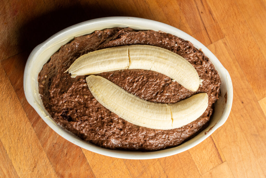 BANANENBROT bereit zum Backen