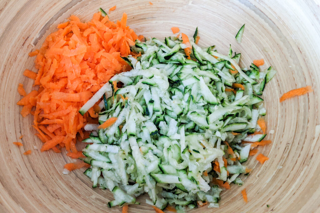 HIRSE-PUFFER Möhren und Zucchini
