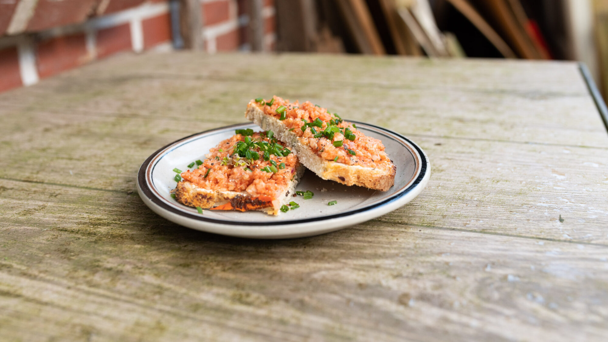 VEGANES METT AUS REISWAFFELN Serviervorschlag